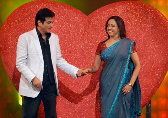 Jeetendra and Hema Malini were almost married once. Except that Dharmendra crashed his party, and the rest is history.